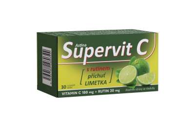 Astina Supervit C s rutinem - příchuť limetka tbl.30